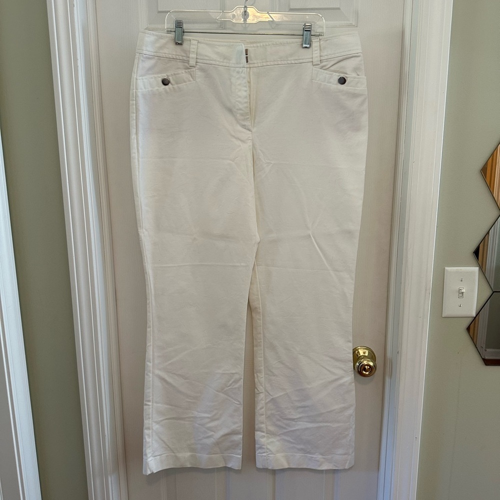 White Wide Leg Pants